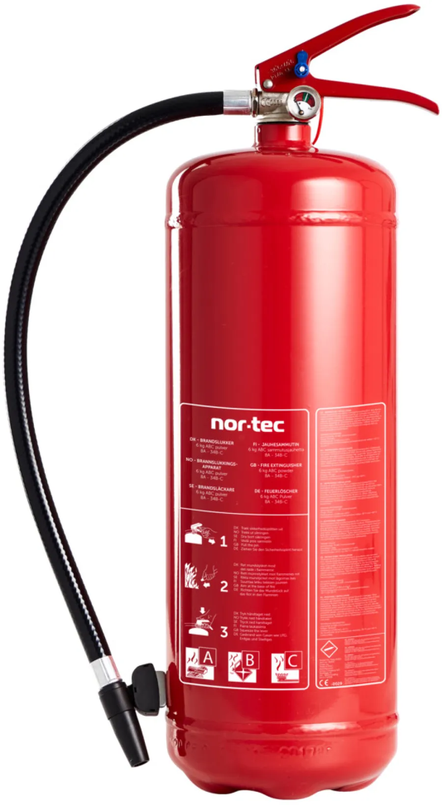 Nor-Tec Røgalarmer & Brandslukkere*Brandslukker pulver ABC 6 kg