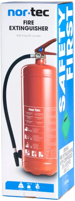 Nor-Tec Røgalarmer & Brandslukkere*Brandslukker pulver ABC 6 kg