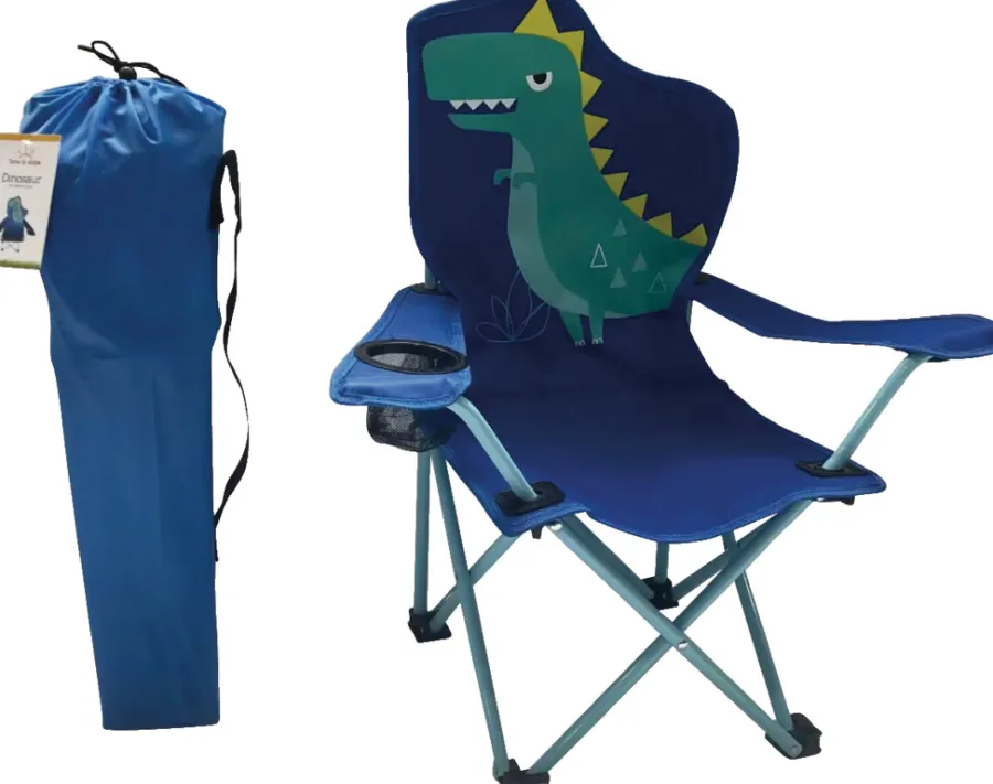 Sunlife® Sæsonafslutning|Telte & Campingmøbler*Børnecampingstol dinosaurus 35 x 35 x 62 cm -