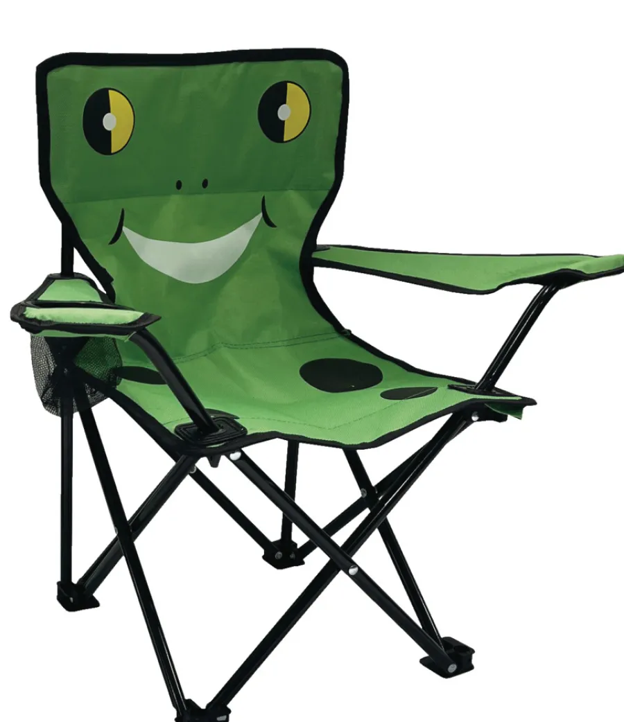 Sunlife® Sæsonafslutning|Telte & Campingmøbler*Børnecampingstol frø 35 x 35 x 62 cm -