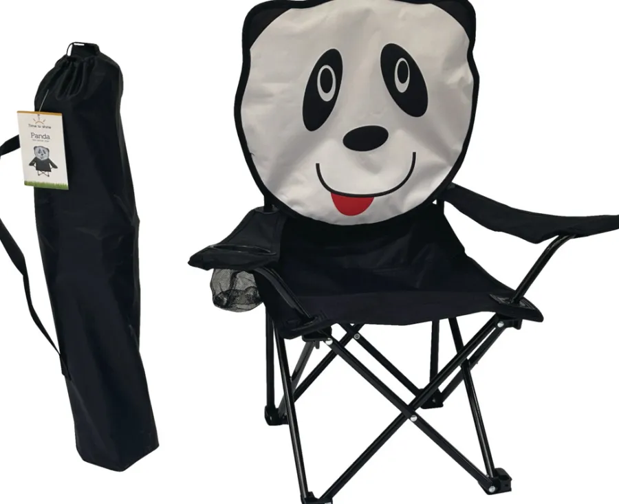 Sunlife® Sæsonafslutning|Telte & Campingmøbler*Børnecampingstol panda 35 x 35 x 62 cm -