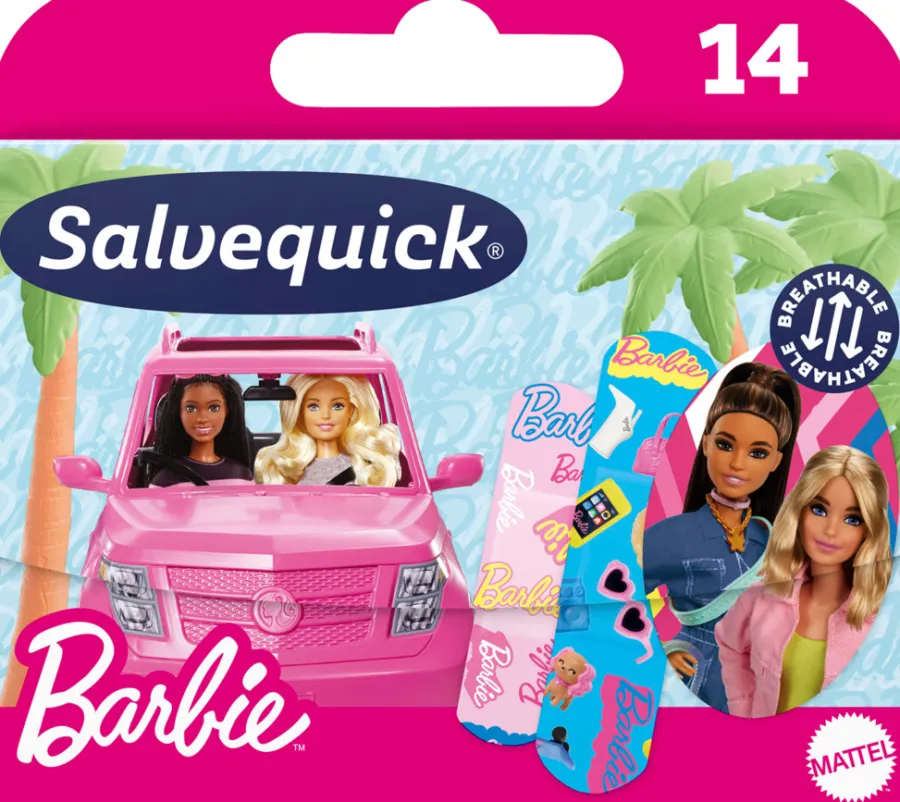 Salvequick Personlig Pleje*Børneplaster Barbie - 14 stk.