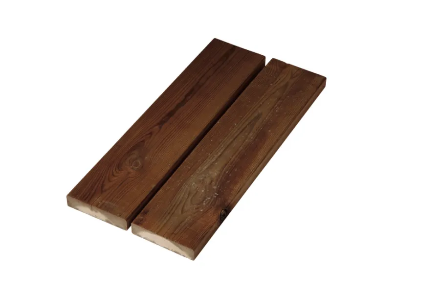 Imprægneret Træ|Terrassebrædder*Brunimp. terrassebræt 32 x 125 mm x 4,2 meter