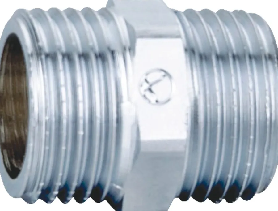 Forkromede*Brystnippel forkromet 3/4" x 3/4"