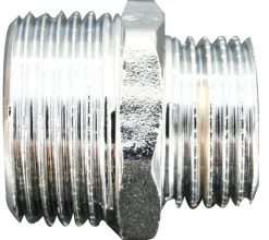 Forkromede*Brystnippel forkromet 3/4" x 1/2"