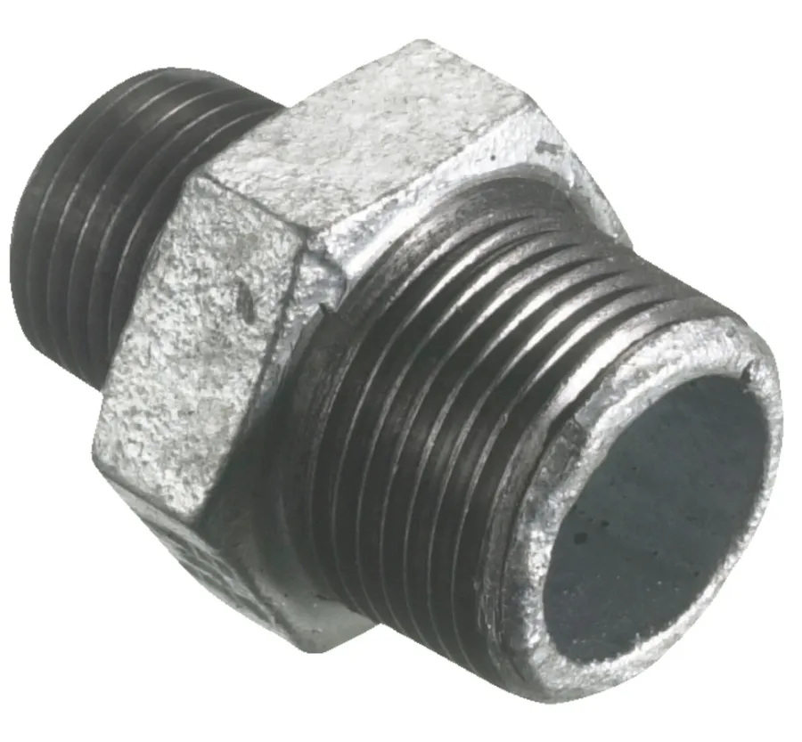 Galvaniserede*Brystnippel galvaniseret 3/4" x 1/2"