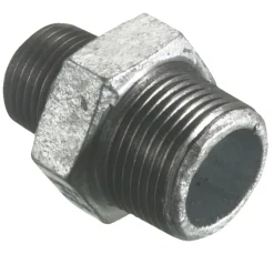 Galvaniserede*Brystnippel galvaniseret 1" x 3/4"