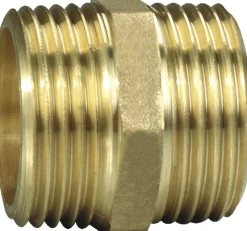 Messing*Brystnippel 1/2" x 1/2" Messing