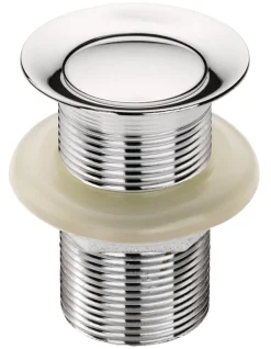 Reservedele Til Håndvaske*Bundventil uden overløb Push pop-up 1 1/4" krom