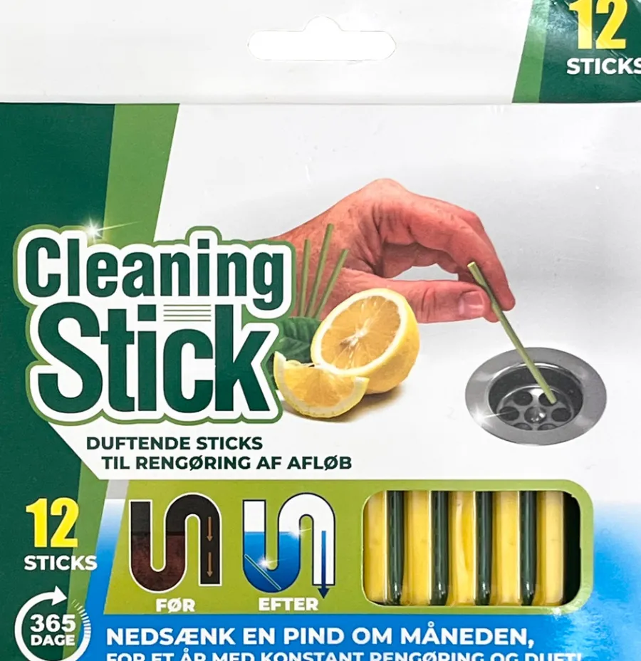 Rengøringsmidler*Cleaning sticks til afløb 12-pk.