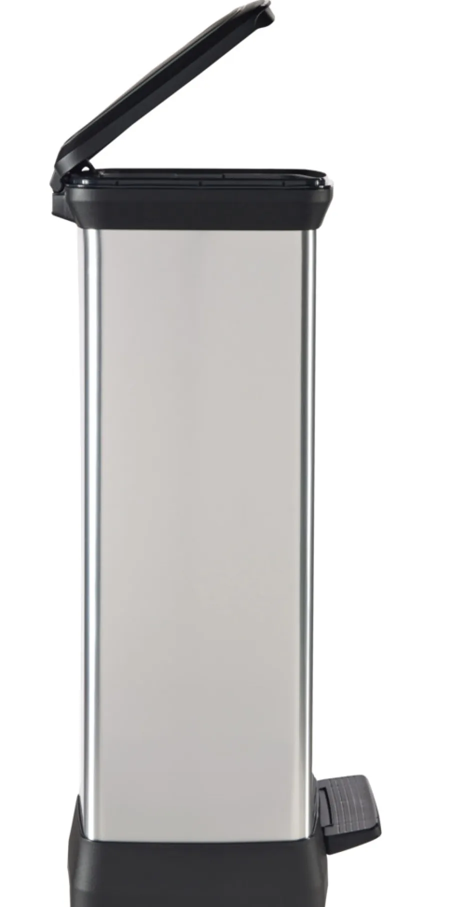 Curver Skraldespande|Affaldssortering*pedalspand sølv 50 liter Metalfinish