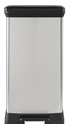 Curver Skraldespande|Affaldssortering*pedalspand sølv 50 liter Metalfinish