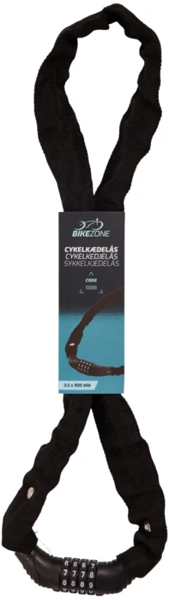 BikeZone® Kæde- Og Cykellåse*Cykelkædelås med kode -