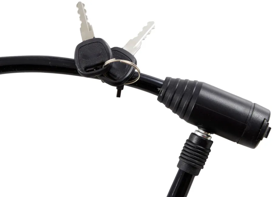 BikeZone® Kæde- Og Cykellåse*Cykellås wire Ø8 mm x 650 mm -