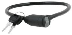 BikeZone® Kæde- Og Cykellåse*Cykellås wire Ø8 mm x 650 mm -