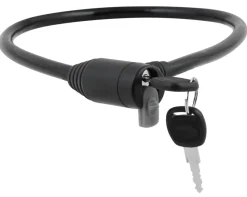 BikeZone® Kæde- Og Cykellåse*Cykellås wire Ø8 mm x 650 mm -