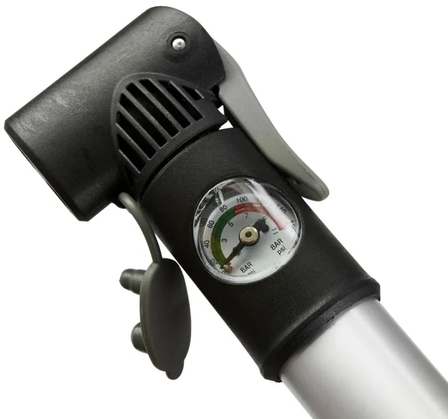 BikeZone® Cykelreparation & Lappegrej*Cykelpumpe mini m/manometer -