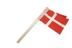 Pynt & Festudstyr|Flag & Flagstænger*Dannebrog på træpind 3 stk.