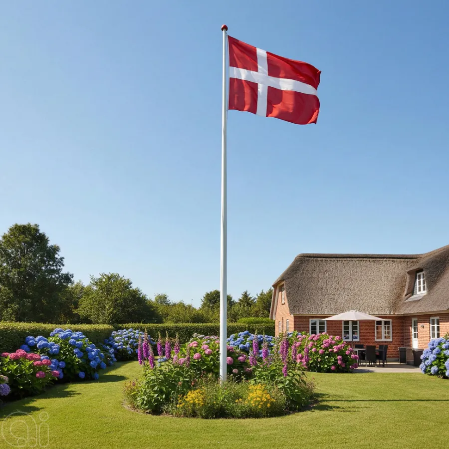 Gamle Danmark Flag & Flagstænger*Dannebrogsflag 208 x 275 cm