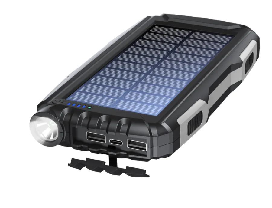 Denver Lyd & Tilbehør Til Mobiltelefoner|Campingudstyr*PSO-20010MK2 Solar Powerbank
