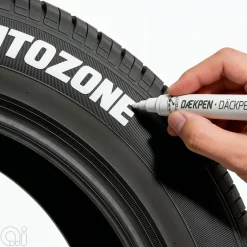 AutoZone® Biltilbehør*Dækpen - Hvid
