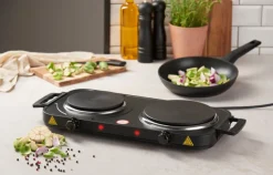 DAY Køkkenudstyr*Dobbelt kogeplade Ø15/Ø18 2500 W -
