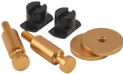 FibroTech Knager & Knagerækker|Akustikpaneler & Tilbehør*Dots knager t/akustikpaneler 4,5 x 2,4 cm Messingfinish