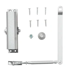 Dør- & Vinduesbeslag*Dørlukker til 25-45 kg døre Grå aluminium
