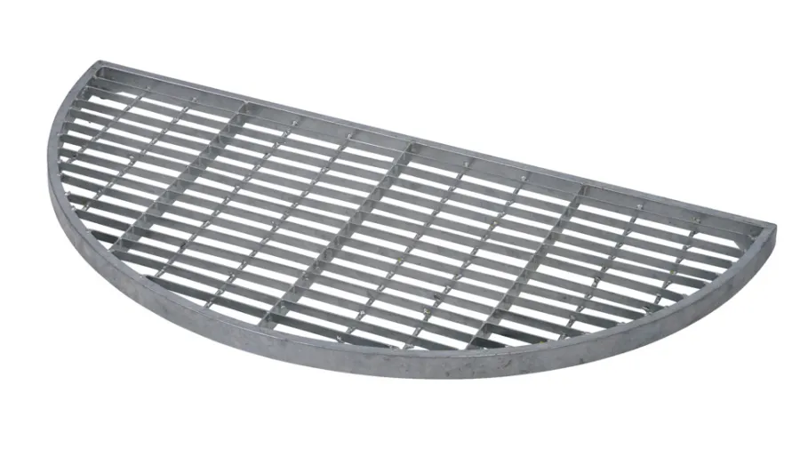 Dørmåtter*Dørrist galvaniseret stål halvmåne 80 x 40 cm