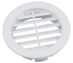 Ventilation*Dørrist Ø50 mm – 2 stk. Hvid