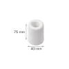 HOME it Dørstoppere*Dørstopper Ø40 x H75 mm hvid plast