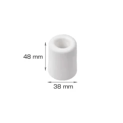 HOME it Dørstoppere*Dørstopper Ø38 x H48 mm hvid plast