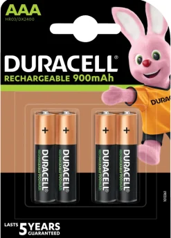 Duracell Genopladelige Batterier*genopladelige batterier AAA 4-pk.