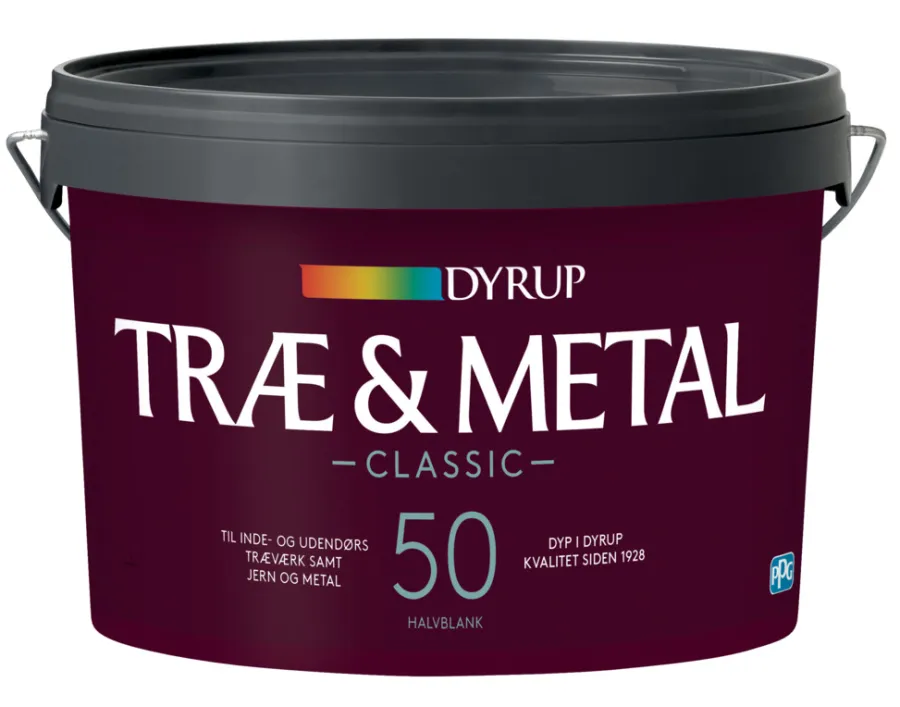 Dyrup Træ- & Metalmaling*Classic Træ & Metal 50 2,25 liter Hvid