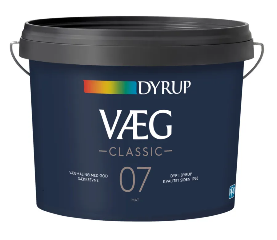 Dyrup Vægmaling*Væg Classic 7 9 liter Hvid