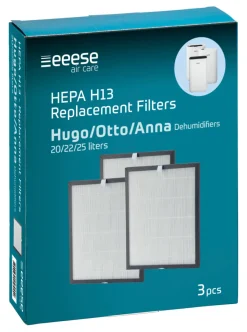 eeese air care Affugtere*HEPA H13 filter 3-pk. Hvid