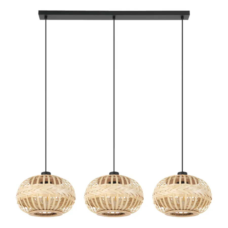 Eglo Loftlamper*Amsfield langbordspendel natur L96 x H110 cm