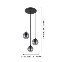 Eglo Loftlamper*Ariscani klyngependel Sort