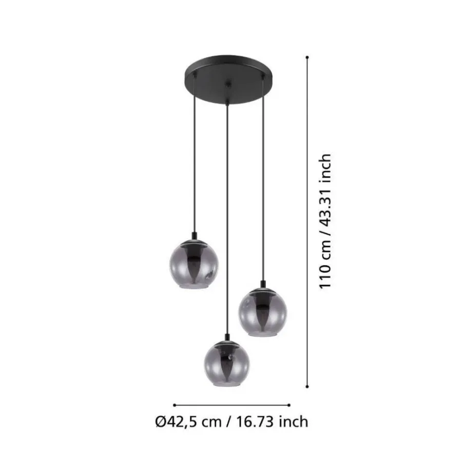 Eglo Loftlamper*Ariscani klyngependel Sort