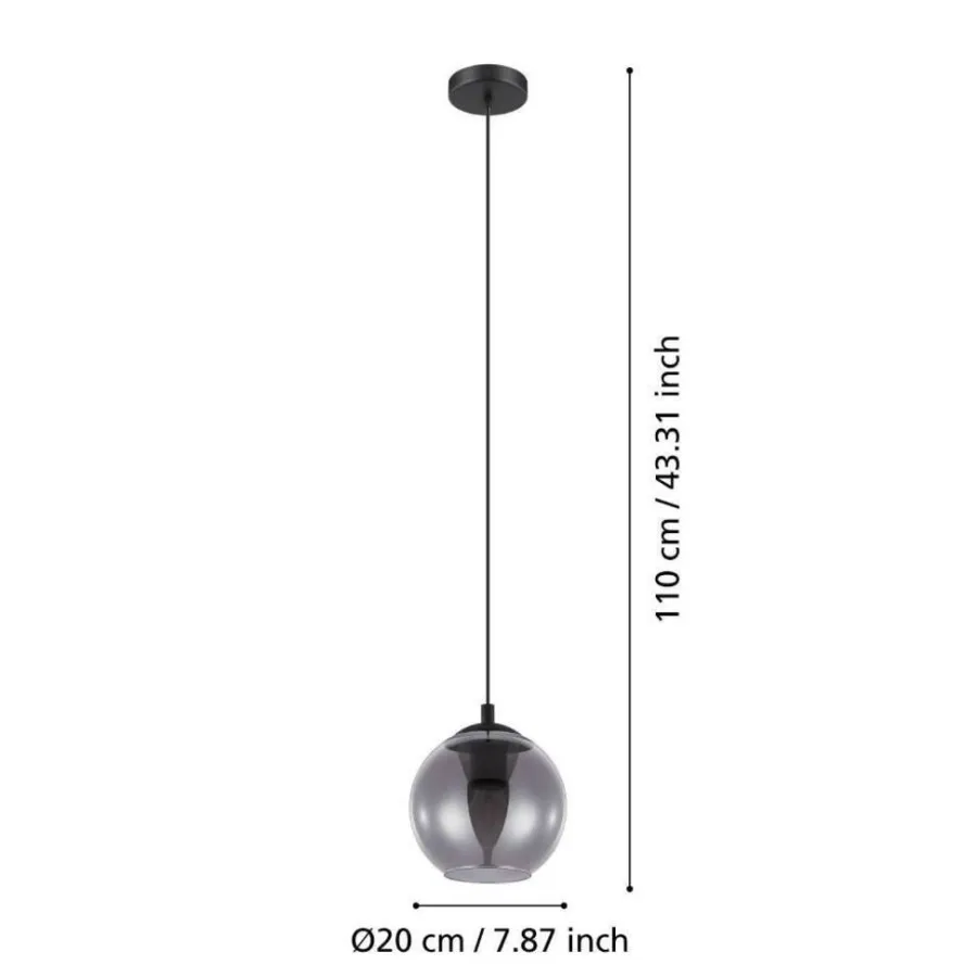 Eglo Loftlamper*Ariscani pendel Ø20 cm Sort