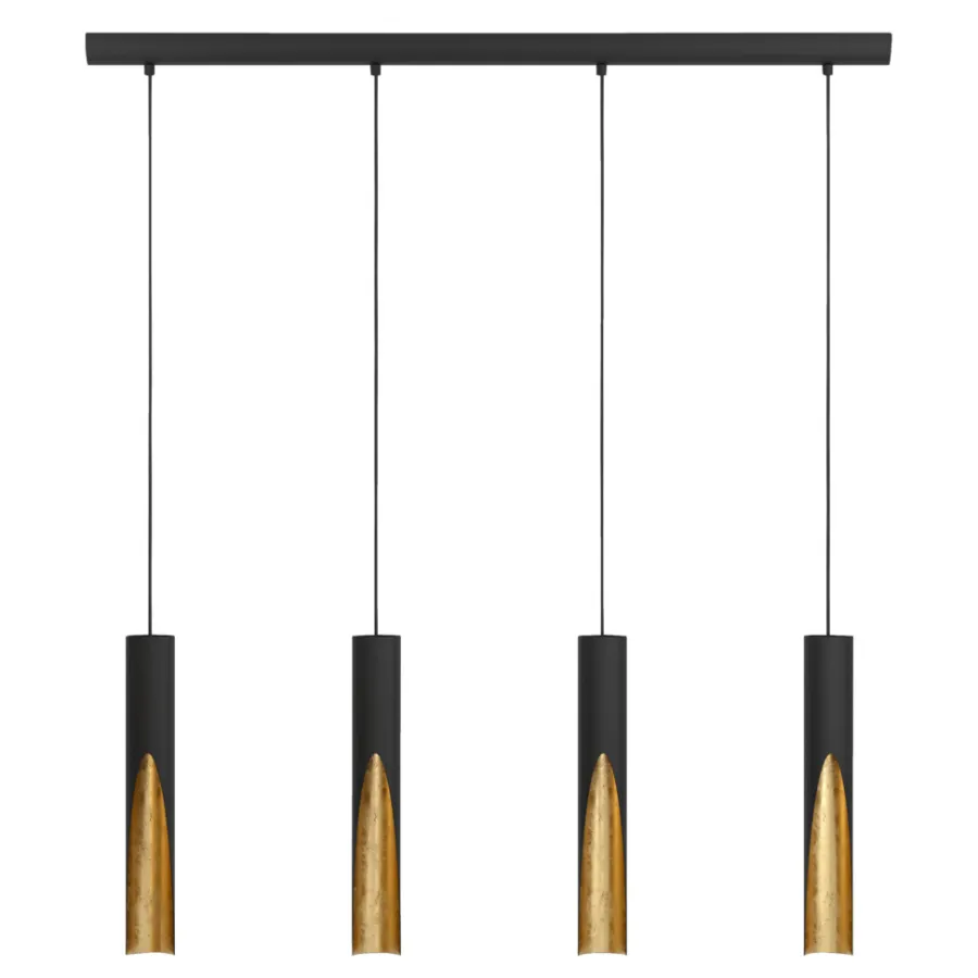 Eglo Loftlamper*Barbotto langbordspendel L92,5 x H110 cm Sort/guld