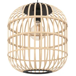 Eglo Loftlamper*Bordesley pendel Ø35 cm /sort Bambus