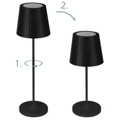 Eglo Dekorativ Belysning - Udendørs|Bordlamper*Cabozo bordlampe genopladelig Sort