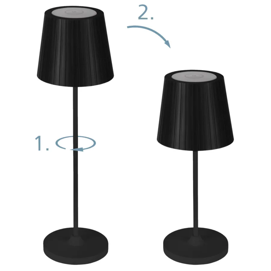 Eglo Dekorativ Belysning - Udendørs|Bordlamper*Cabozo bordlampe genopladelig Sort
