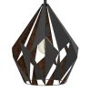 Eglo Loftlamper*Carlton pendel sort/kobberfinish Ø38,5 cm
