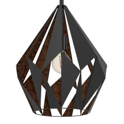Eglo Loftlamper*Carlton pendel sort/kobberfinish Ø38,5 cm