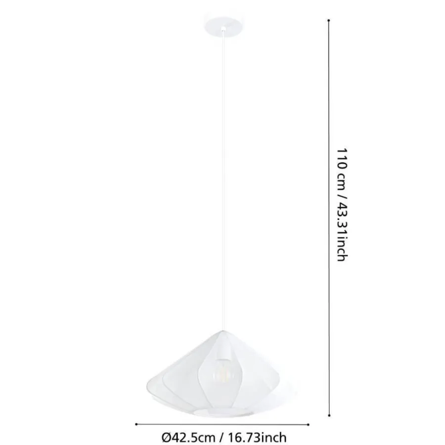 Eglo Loftlamper*Dolwen pendel Ø42,5 cm Hvid