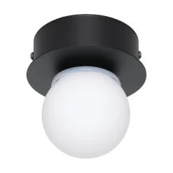 Eglo Loftlamper*Mosiano loft- og væglampe sort/hvid Ø11 cm