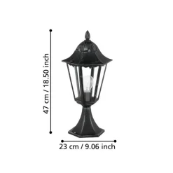 Eglo Udendørslamper*Navedo udendørslampe sort/sølv 47 cm Sort og sølv