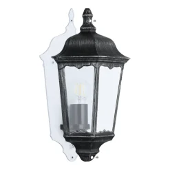 Eglo Udendørslamper*Navedo væglampe sort/sølv 43 cm Sort og sølv